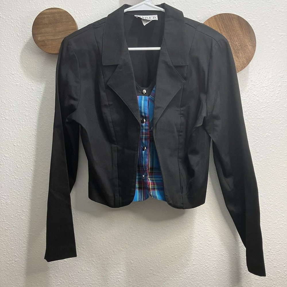 Vintage Wanda D Western Jacket Rodeo Made In‎ USA Cropped Blazer Women's Small